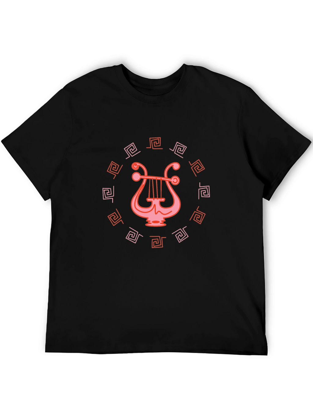Lyre Graphic Tee - Unique Circle Design