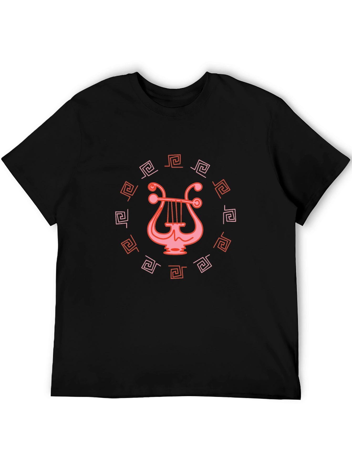 Lyre Graphic Tee - Unique Circle Design