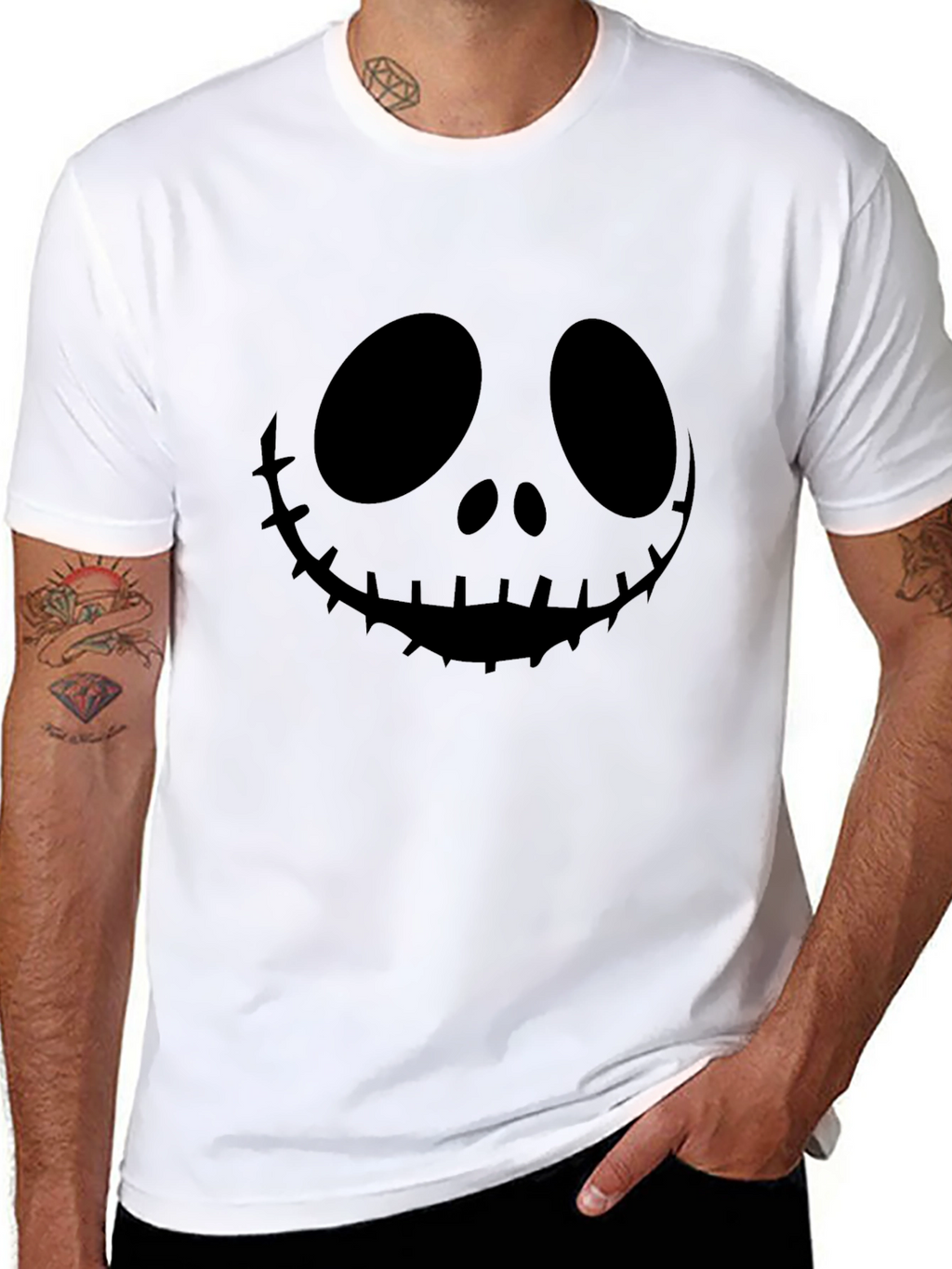 Jack Skellington Graphic Tee - Halloween Shirt
