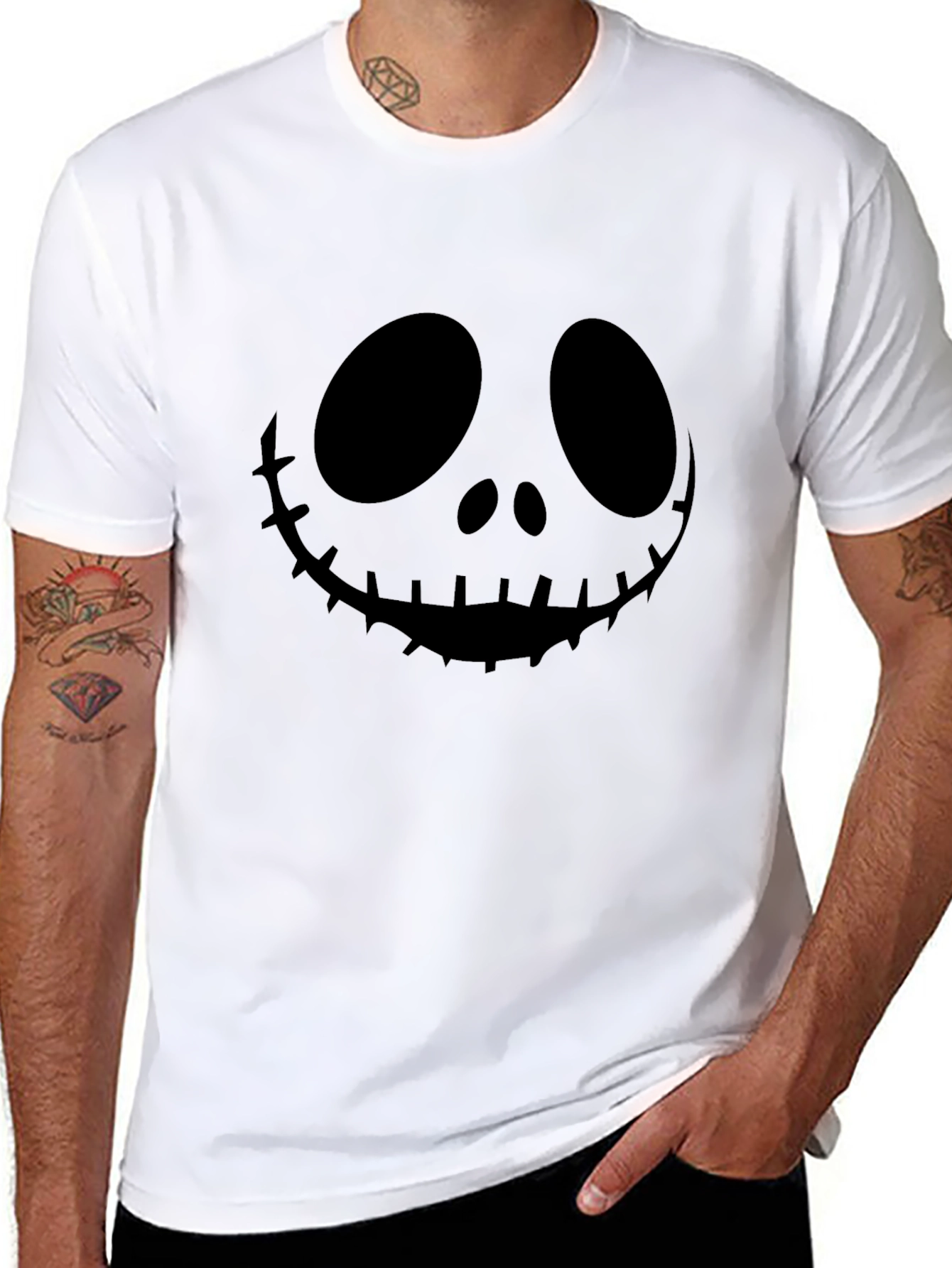 Jack Skellington Graphic Tee - Halloween Shirt