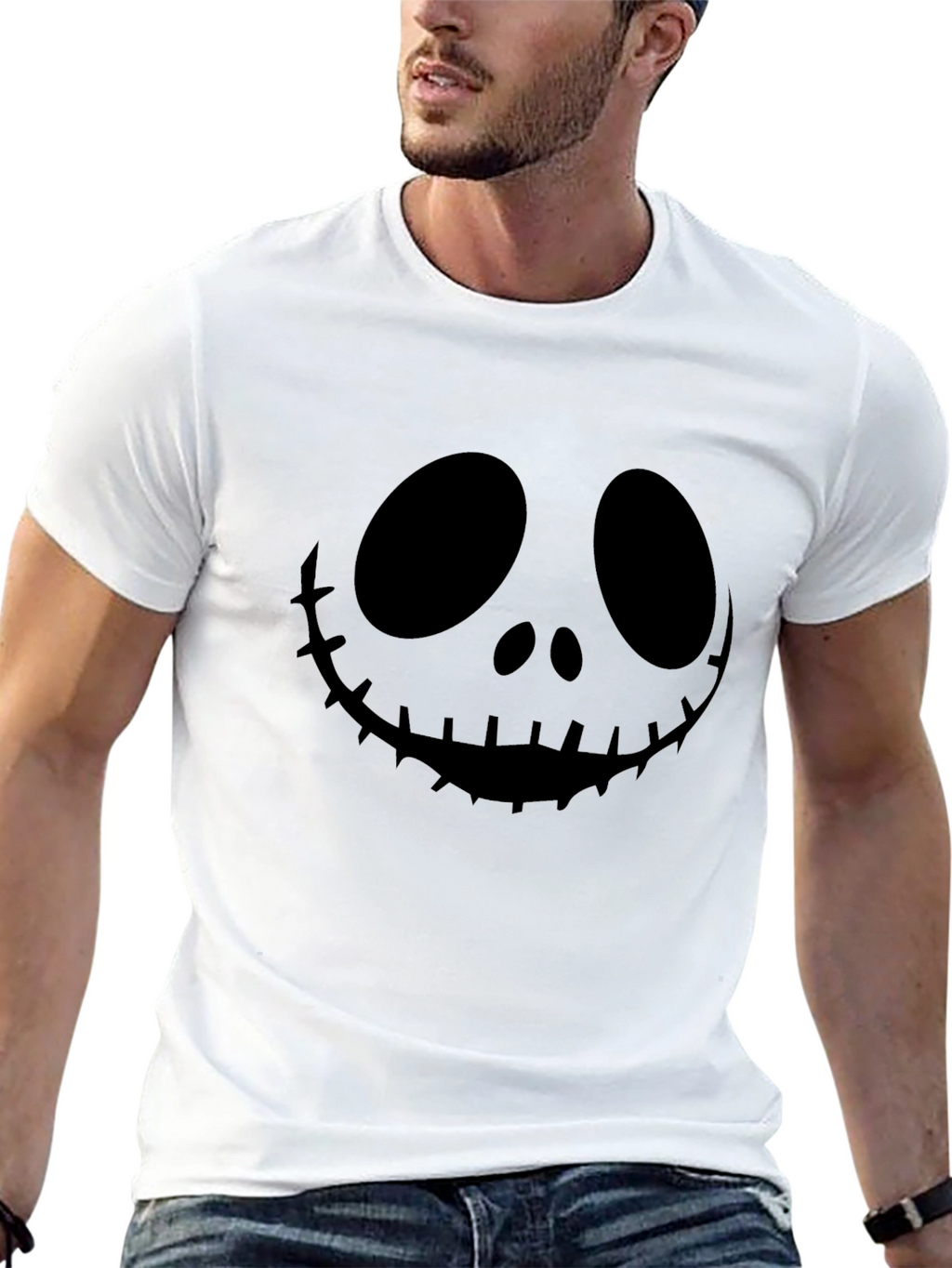 Jack Skellington Graphic Tee - Halloween Shirt