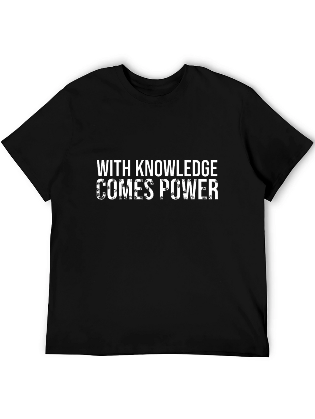 Knowledge Power Black Graphic Tee