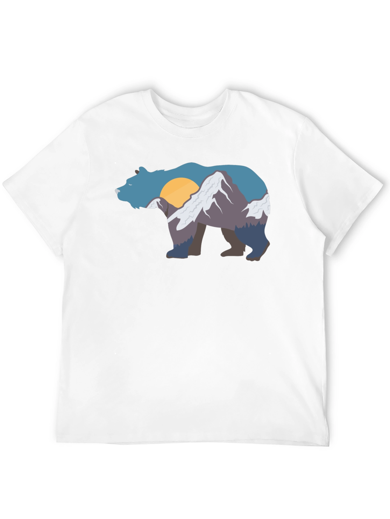 Bear Mountain Graphic Tee - Black Crew Neck