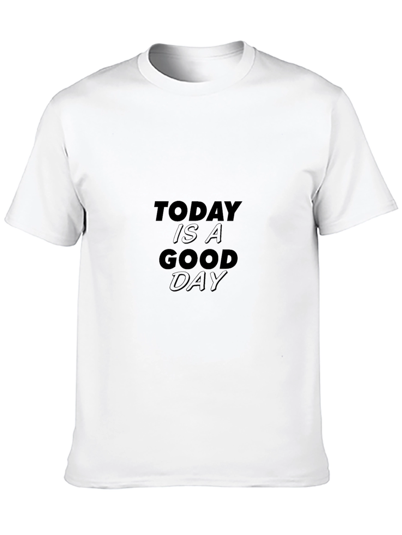 Today Is A Good Day Graphic Tee - Black