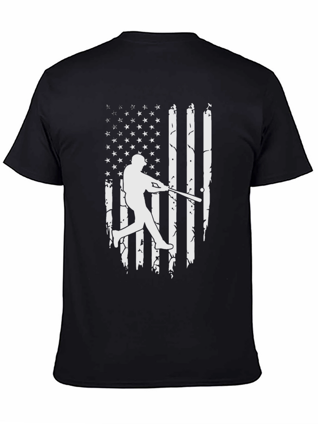 Baseball Flag Graphic Tee - Patriotic Sportswear