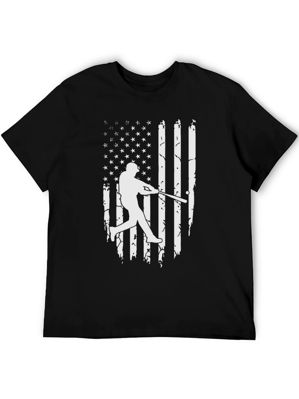 Baseball Flag Graphic Tee - Patriotic Sportswear