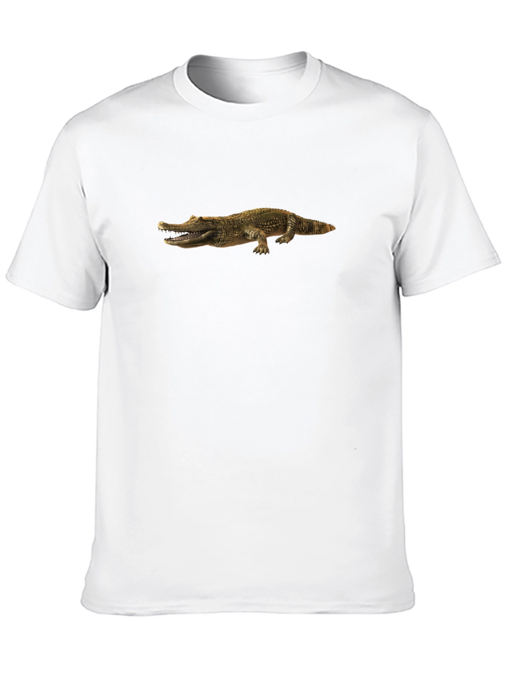 Crocodile Print Black Tee