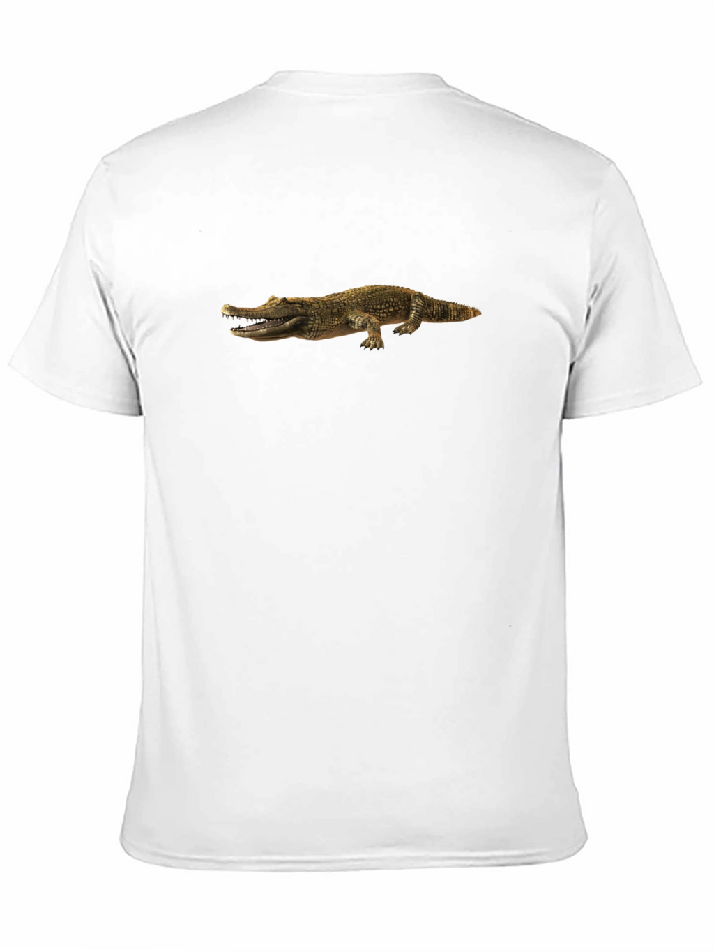 Crocodile Print Black Tee