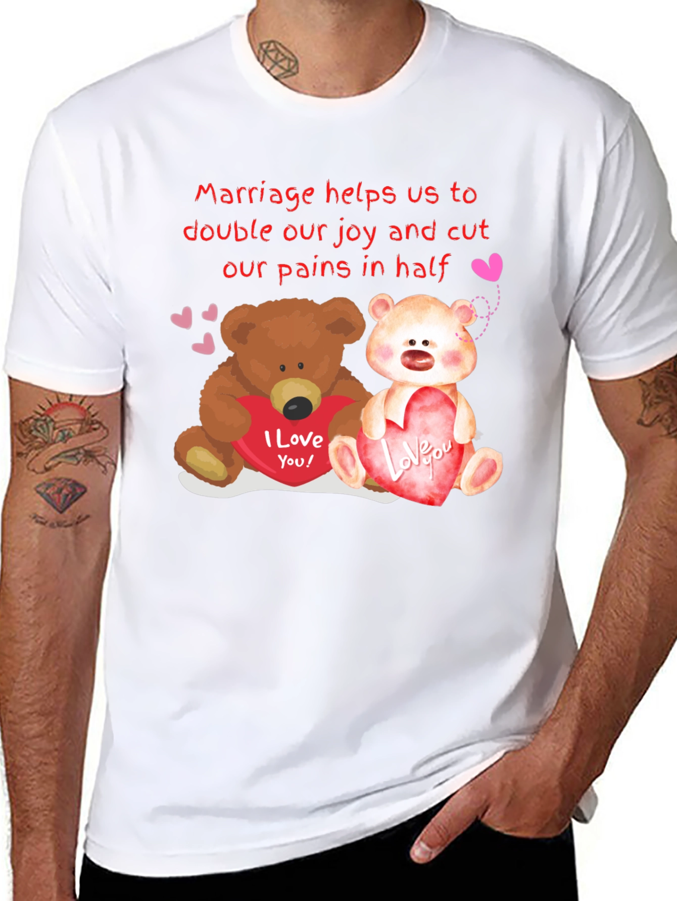 Cute Couple Bears Valentine T-Shirt