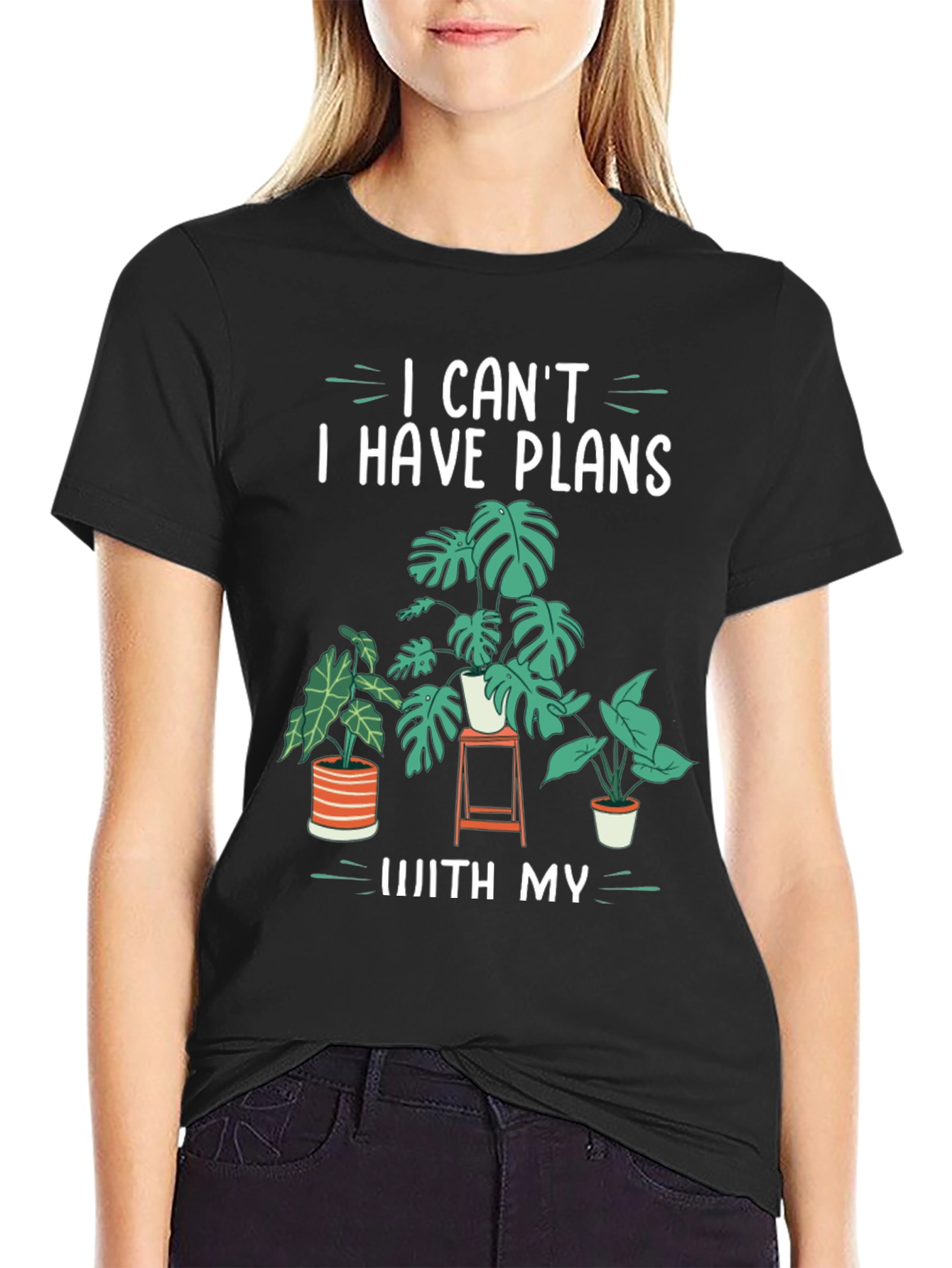 Plant Lover T-Shirt: I Cant I Have Plans With My Plants Tee