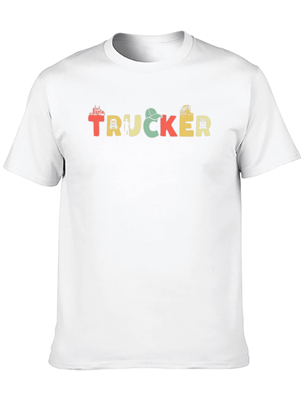 Trucker Graphic T-Shirt - Black