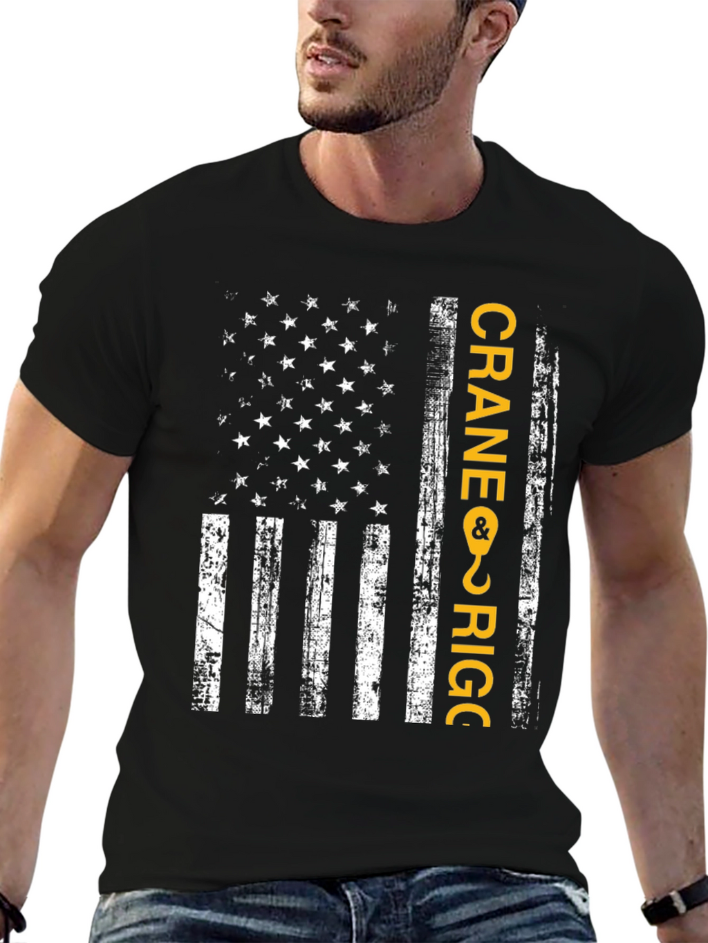 Crane & Rigger American Flag T-Shirt