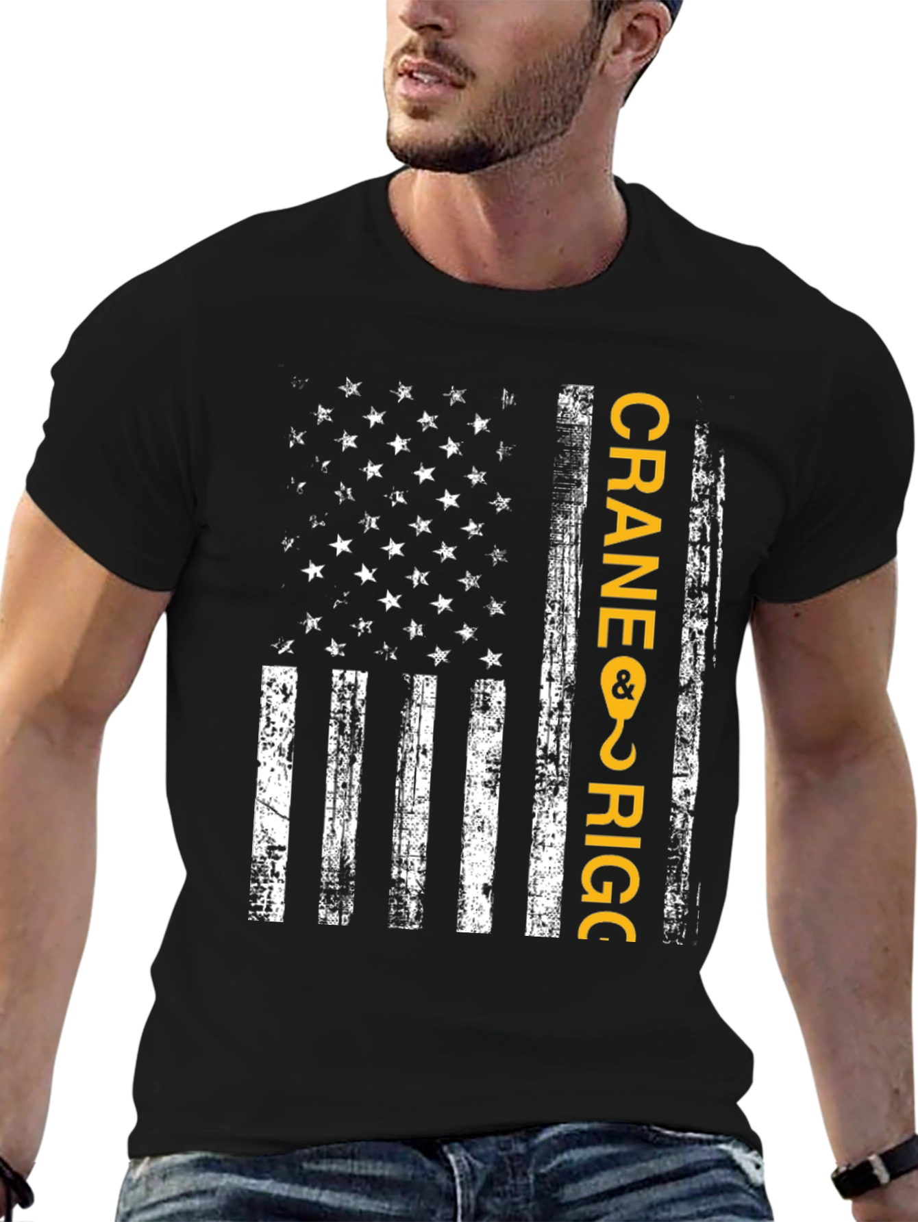 Crane & Rigger American Flag T-Shirt