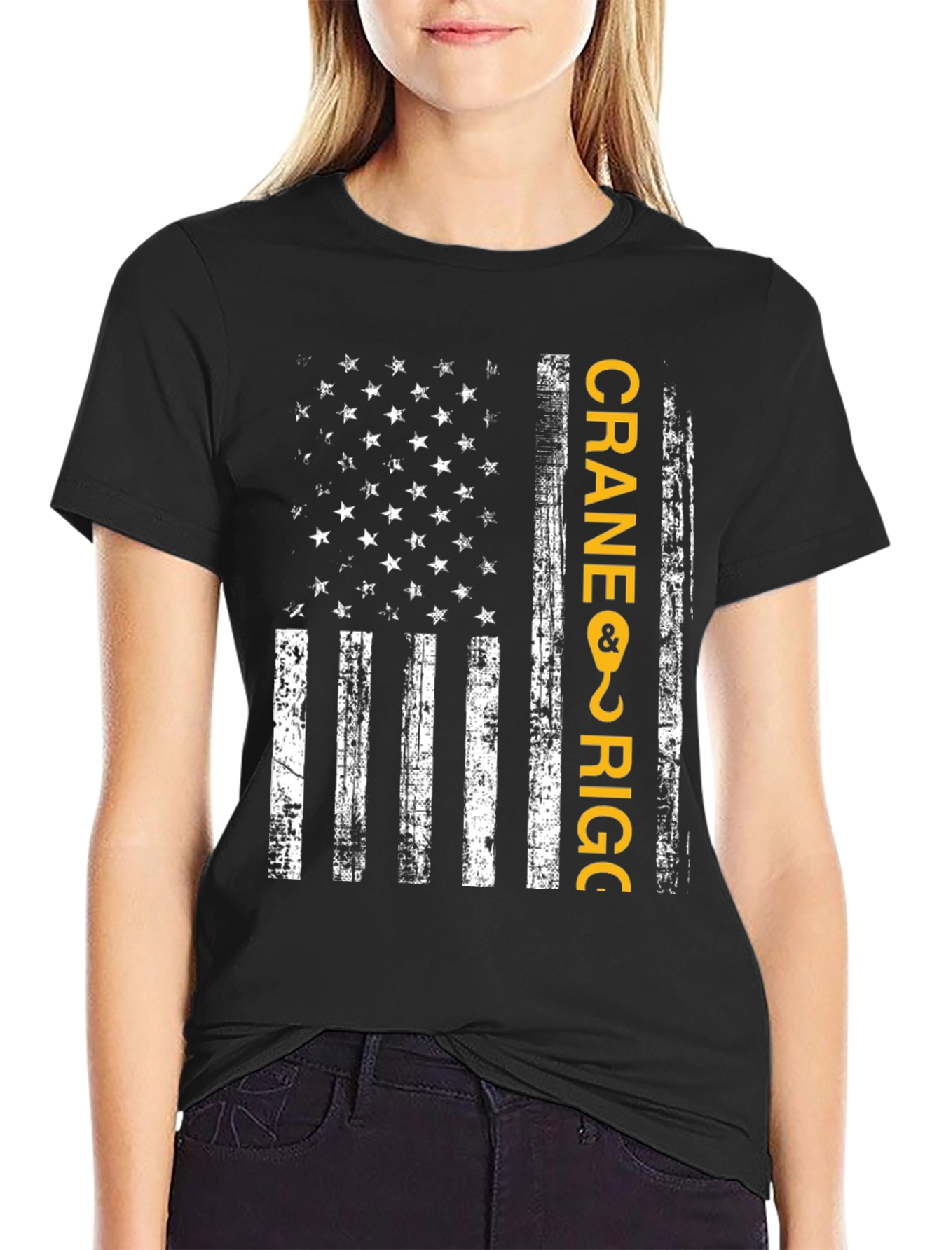 Crane & Rigger American Flag T-Shirt