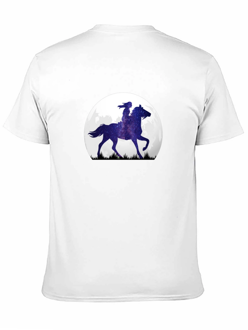 Celestial Horse Rider Tee - Graphic Moon Design