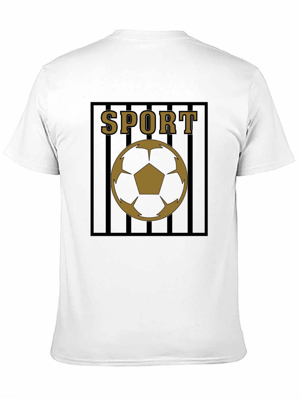 Mens Black Sport Soccer Graphic Tee