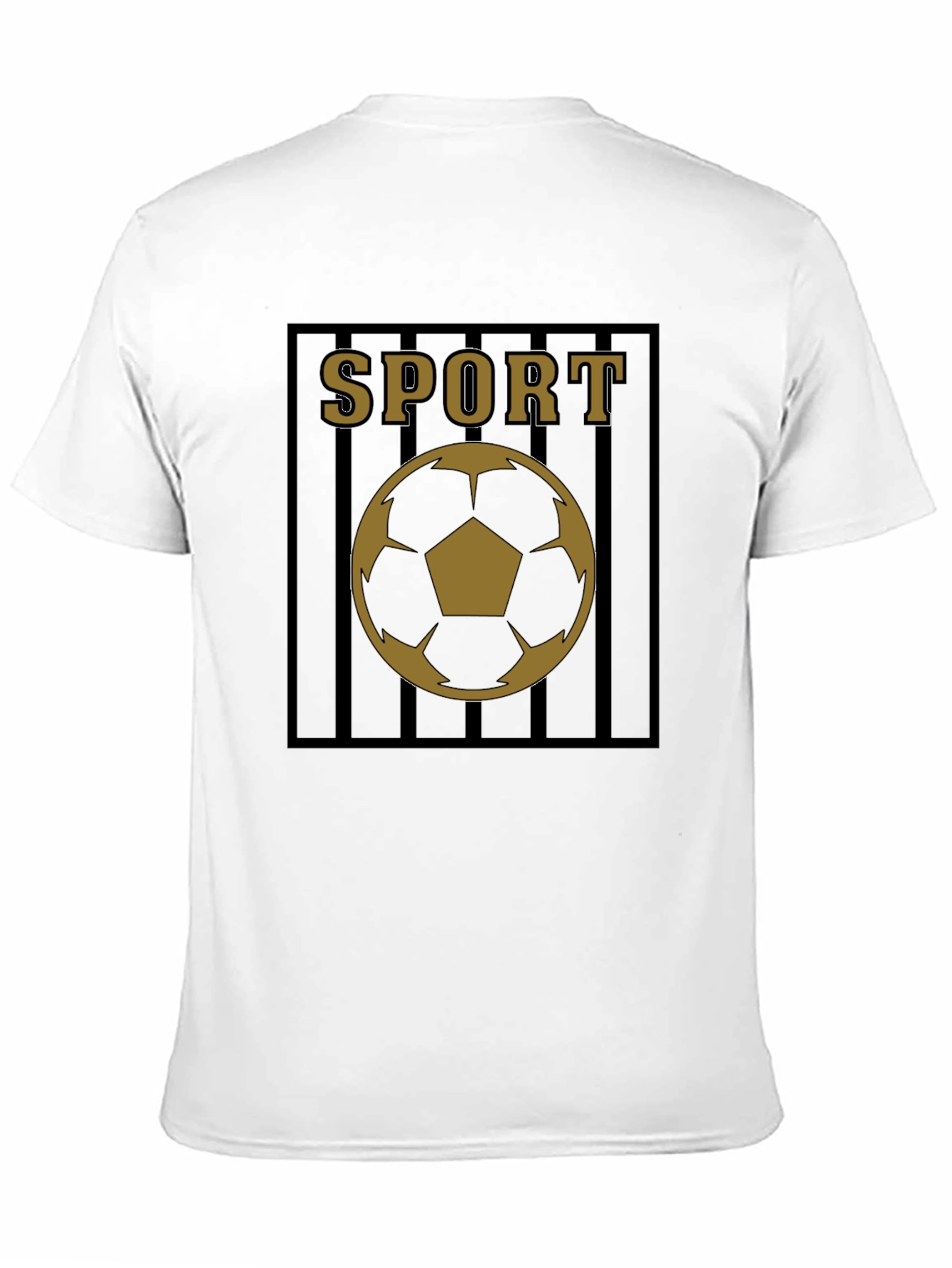 Mens Black Sport Soccer Graphic Tee