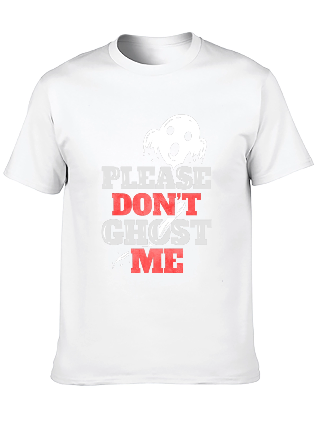Please Dont Ghost Me Black Graphic Tee