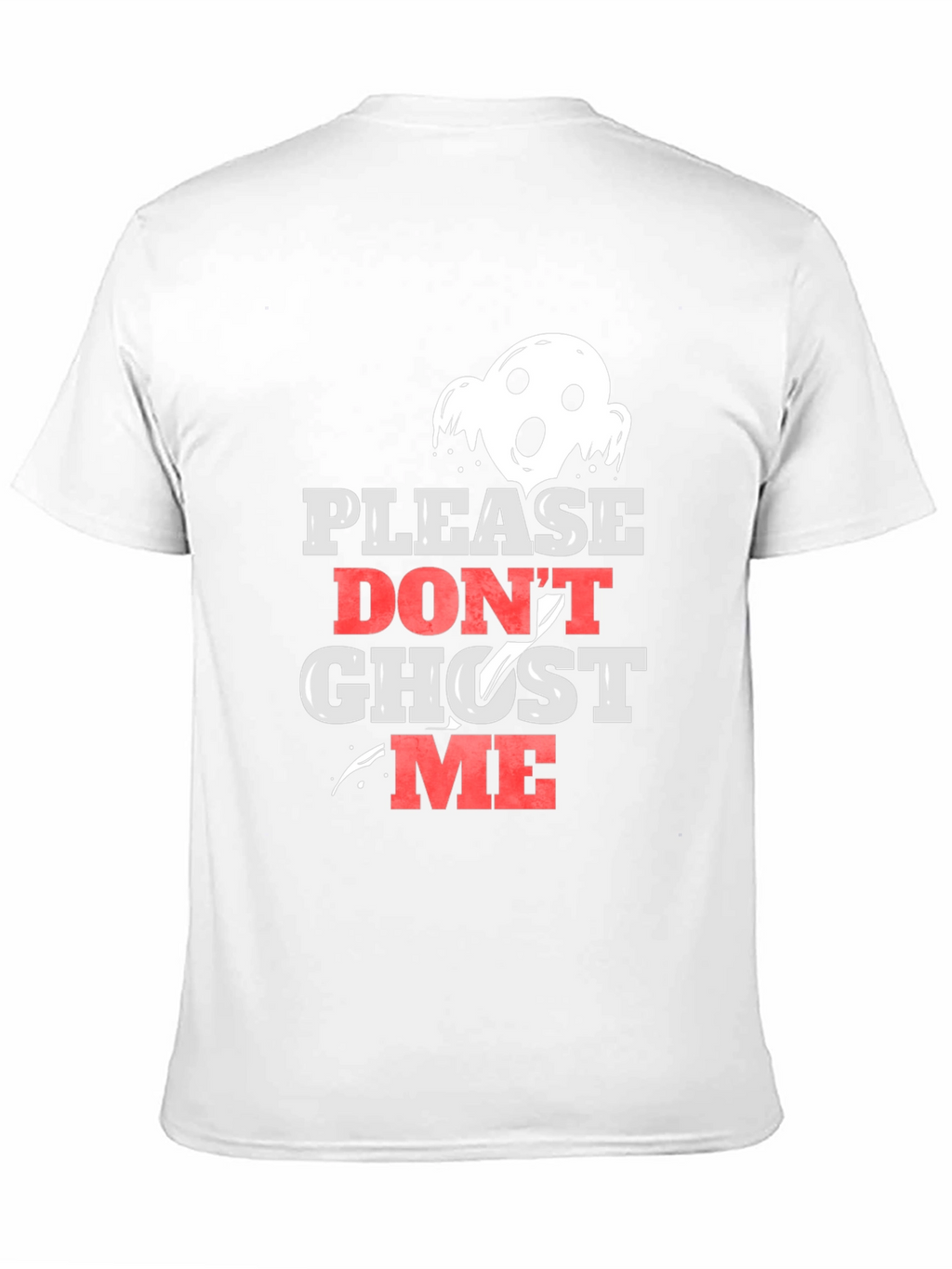 Please Dont Ghost Me Black Graphic Tee