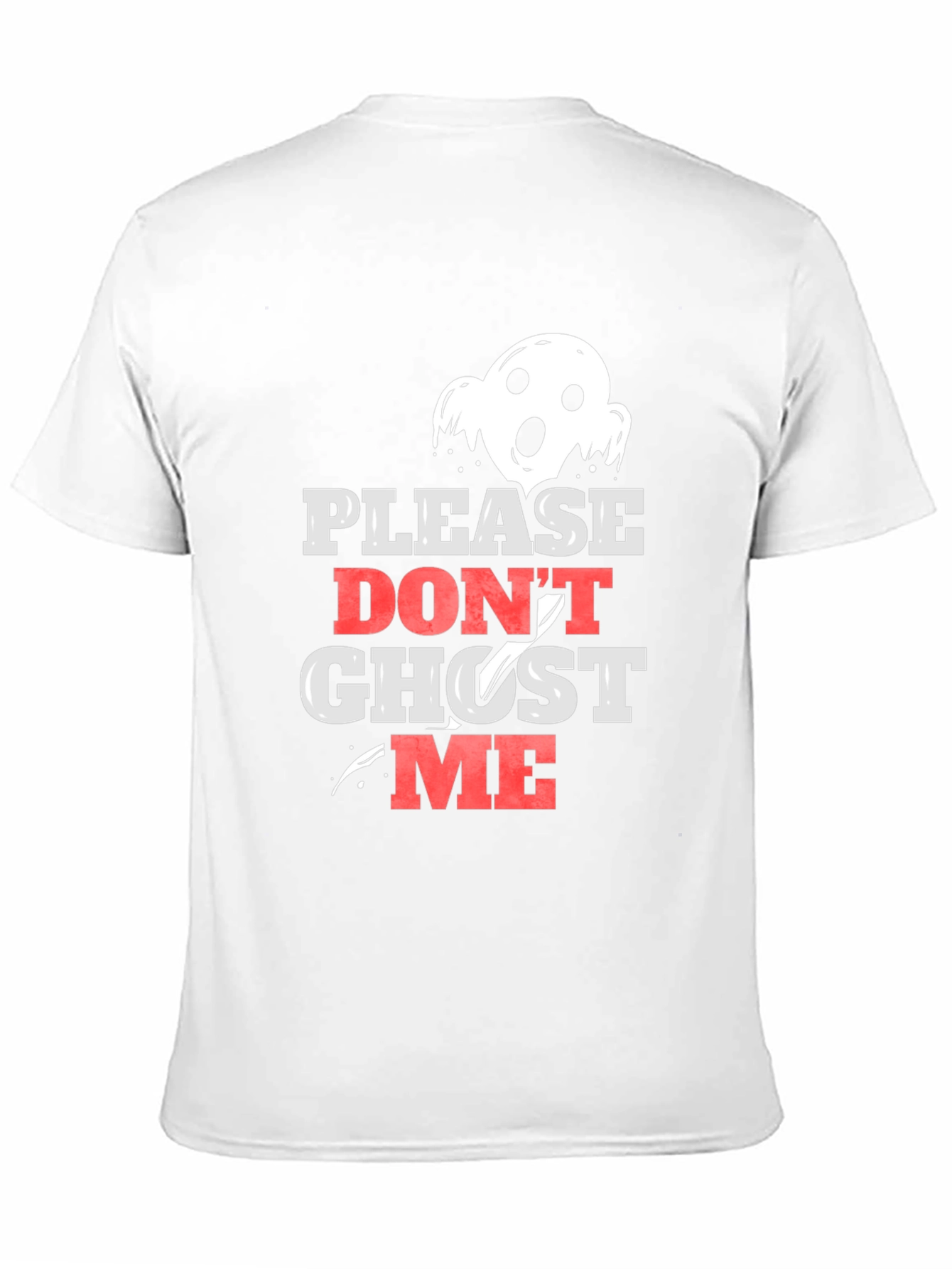 Please Dont Ghost Me Black Graphic Tee