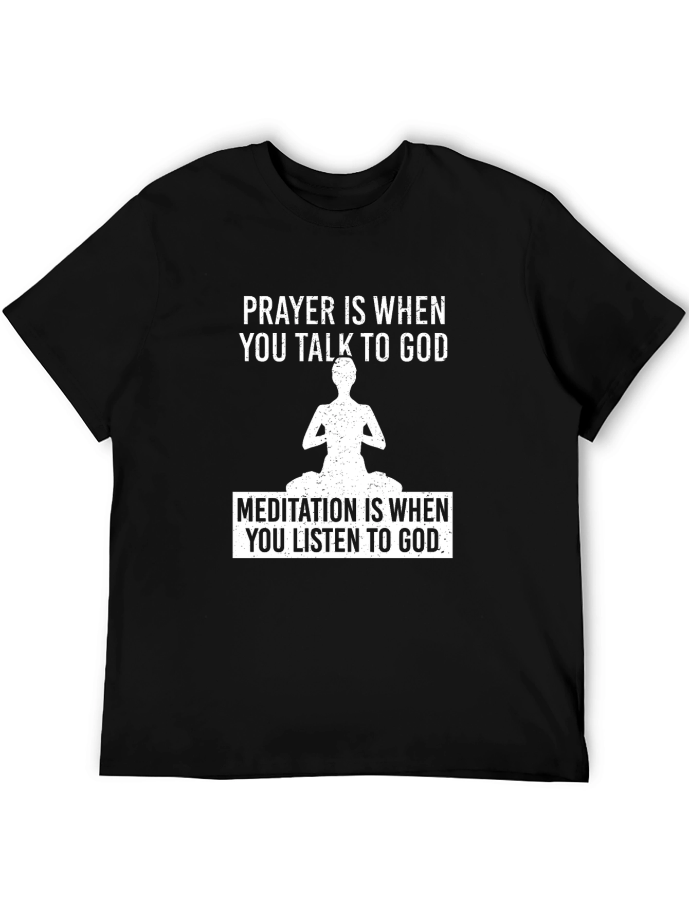 Prayer Meditation T-Shirt Spiritual Religious Graphic Tee
