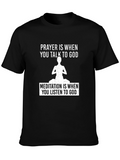 Prayer Meditation T-Shirt Spiritual Religious Graphic Tee