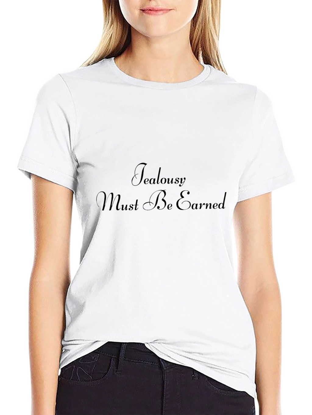 Jealousy Must Be Earned Black Graphic Tee