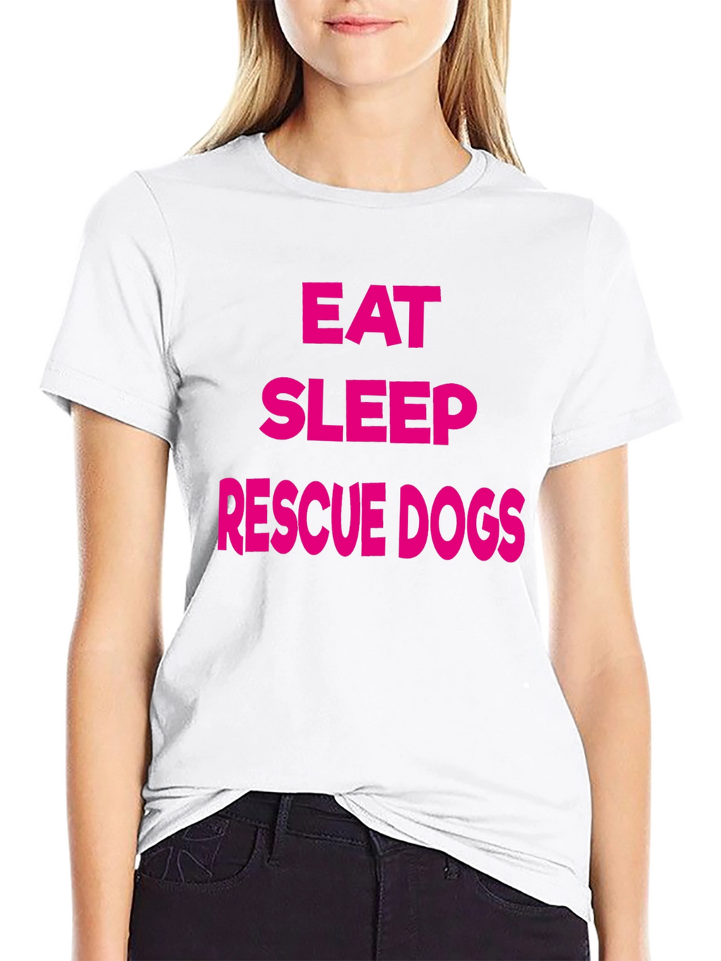 Eat Sleep Rescue Dogs Graphic Tee