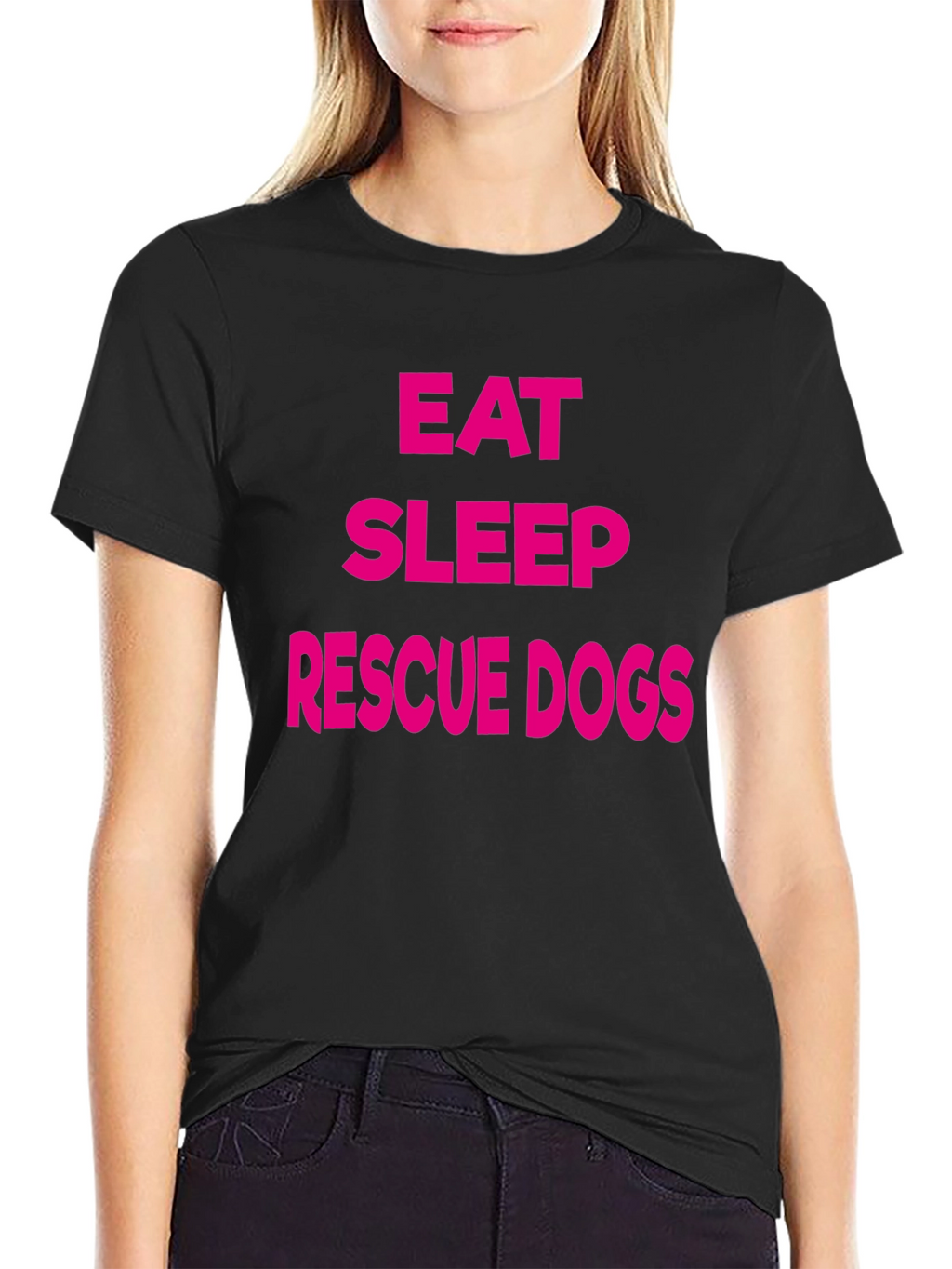 Eat Sleep Rescue Dogs Graphic Tee
