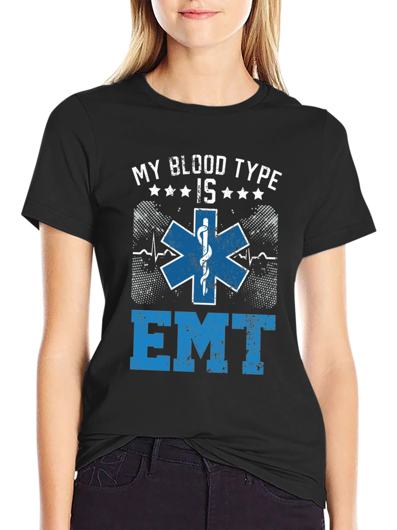 EMT Blood Type T-Shirt - Emergency Medical Technician Tee