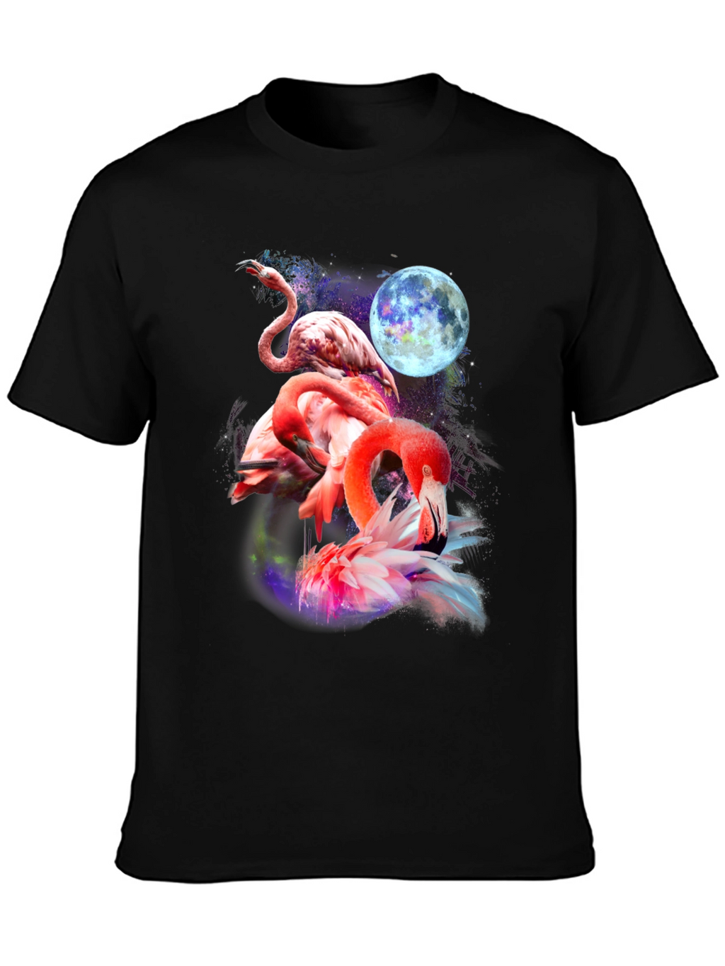 Flamingo Moon Graphic T-Shirt - Unique & Stylish