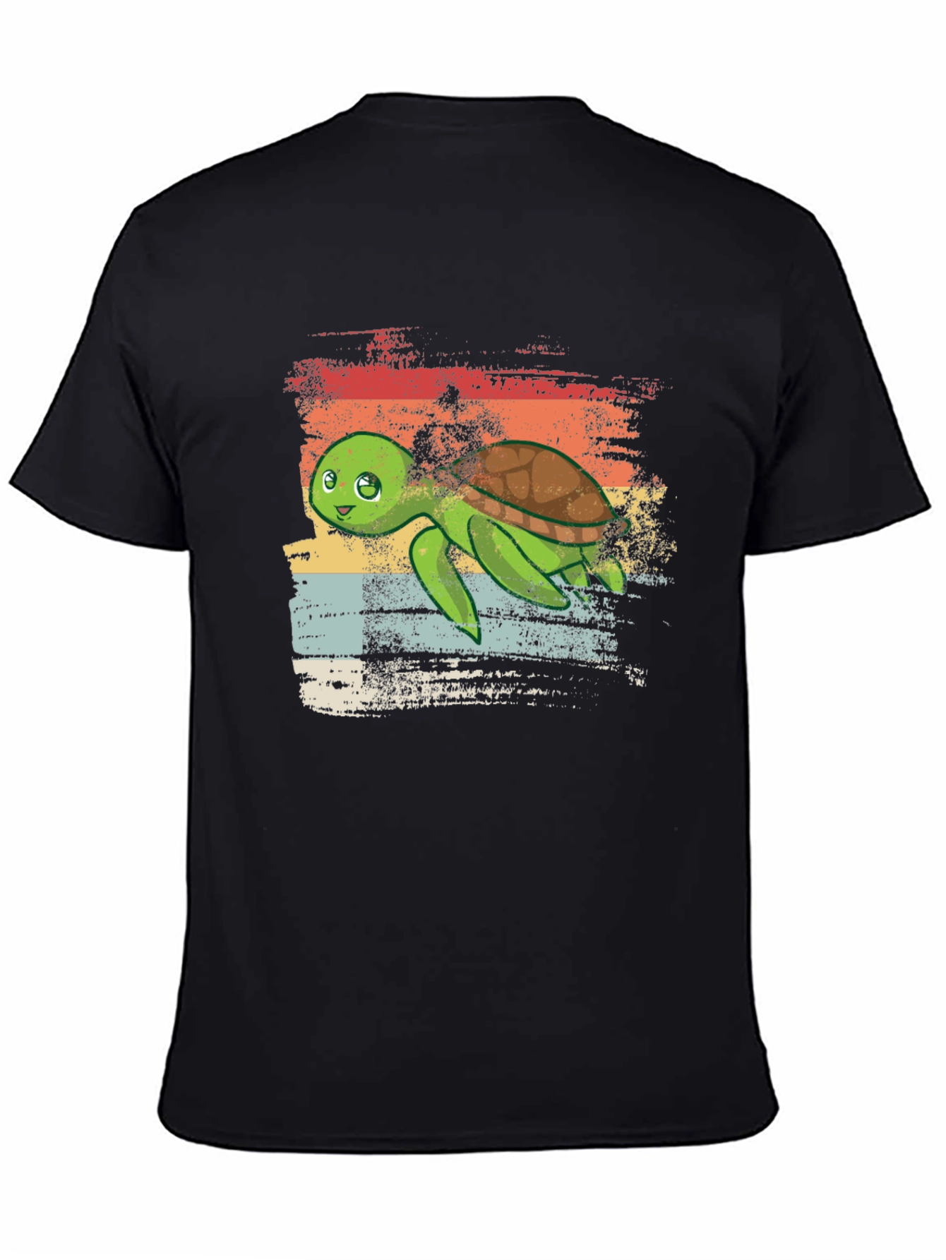 Retro Turtle Graphic Tee - Cool Vintage Style