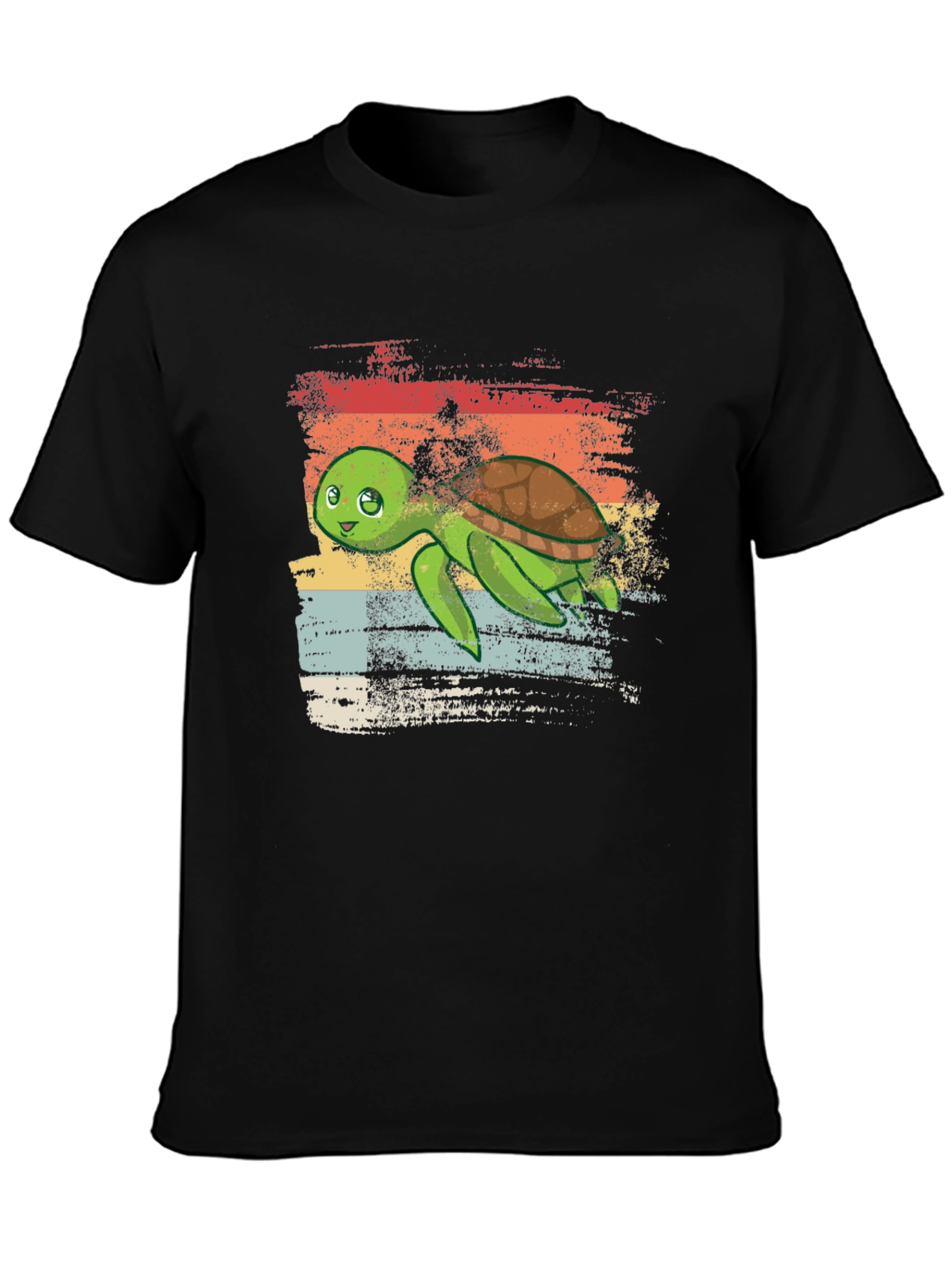 Retro Turtle Graphic Tee - Cool Vintage Style