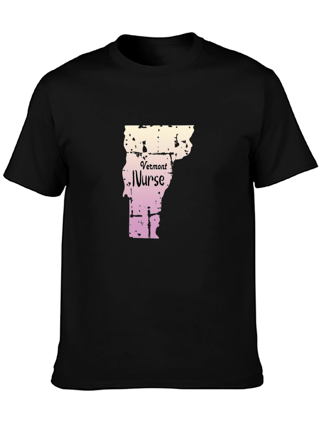 Vermont Nurse Black T-Shirt