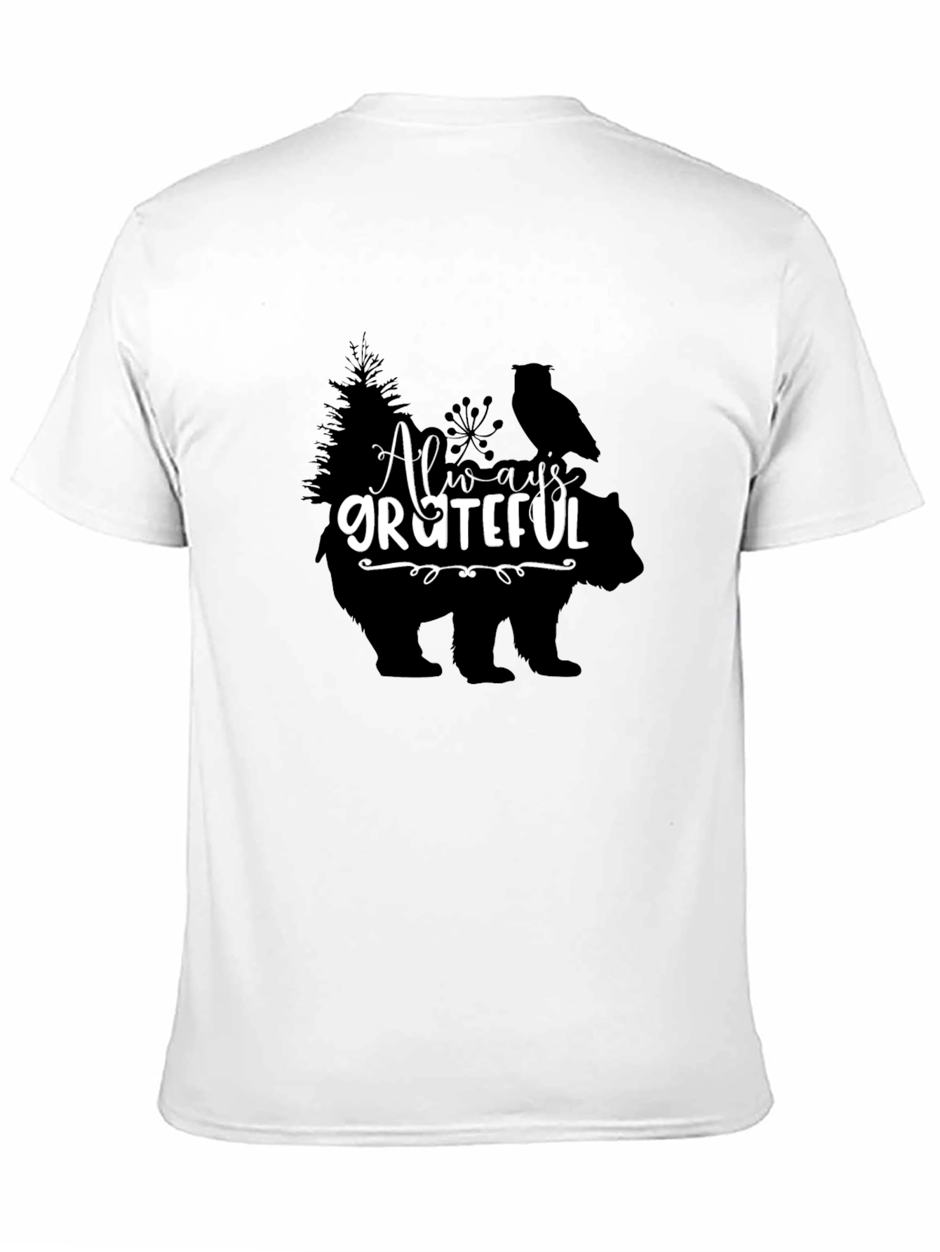 Always Grateful Graphic Print T-Shirt