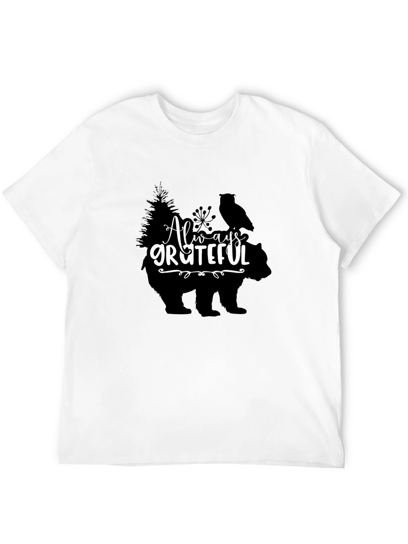 Always Grateful Graphic Print T-Shirt