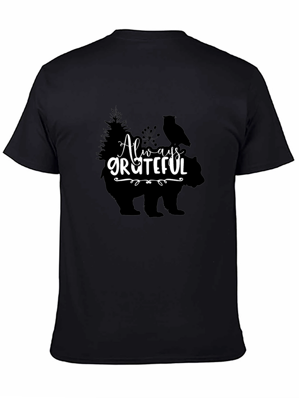 Always Grateful Graphic Print T-Shirt