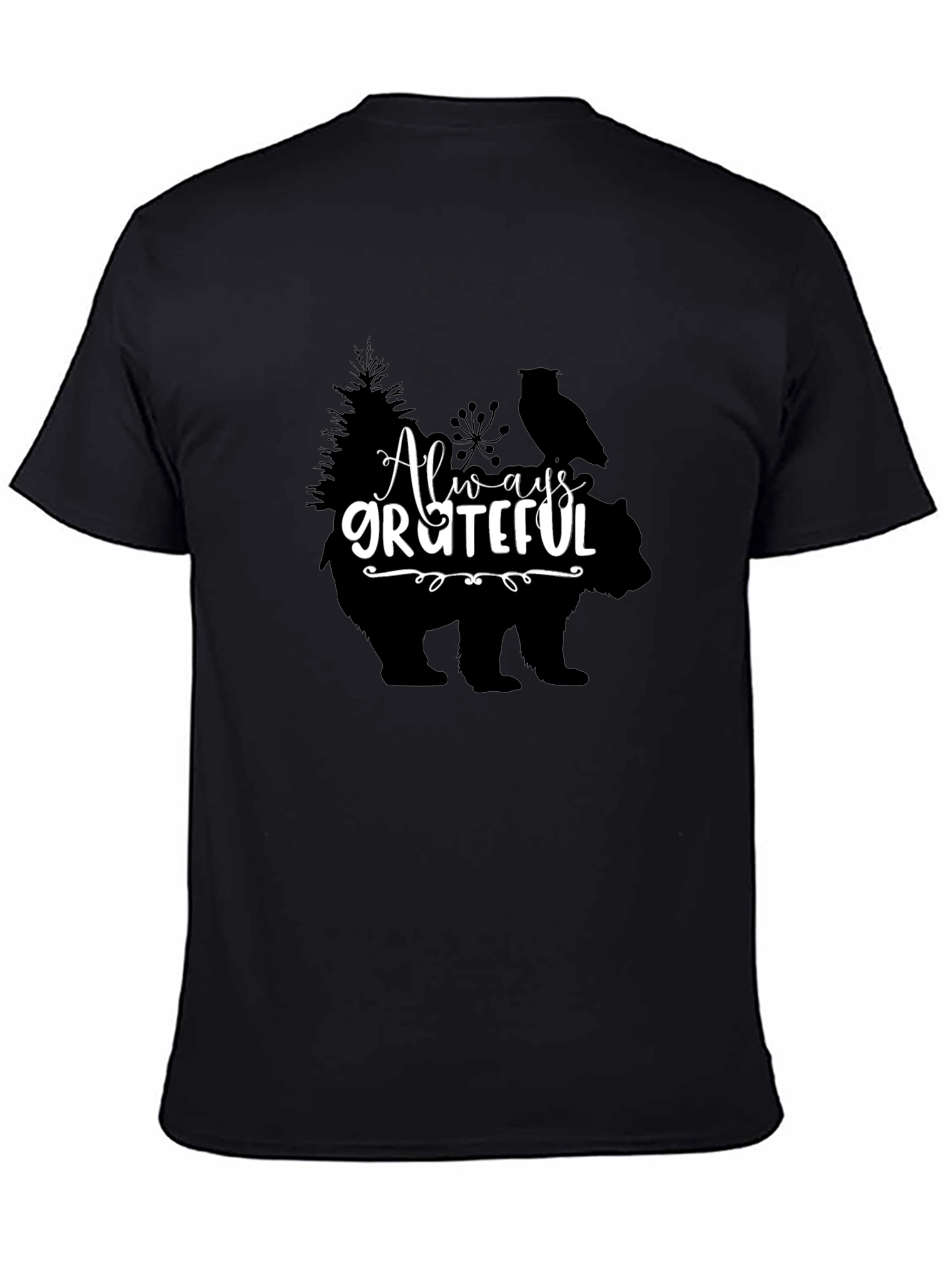 Always Grateful Graphic Print T-Shirt