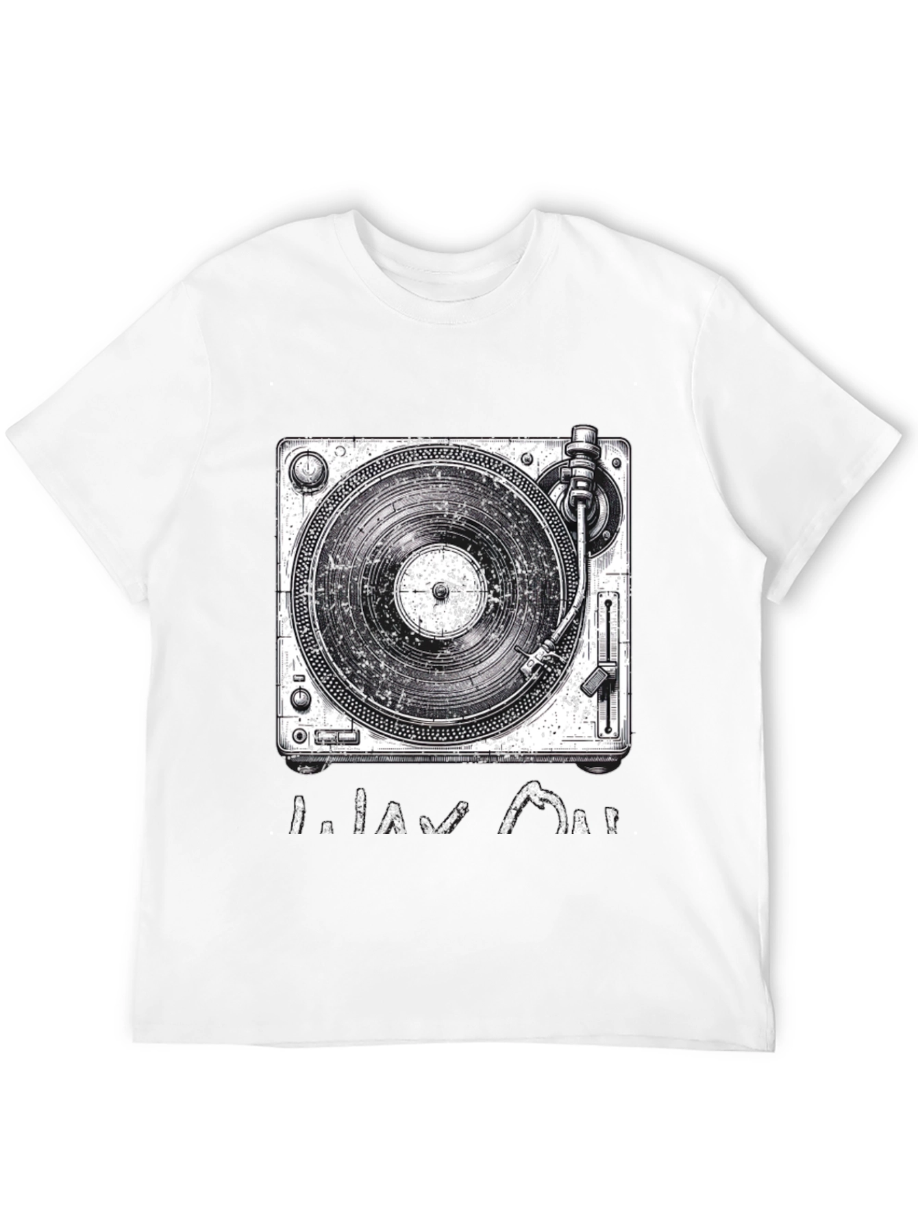 Turntable Graphic Tee - DJ Music Lover Shirt