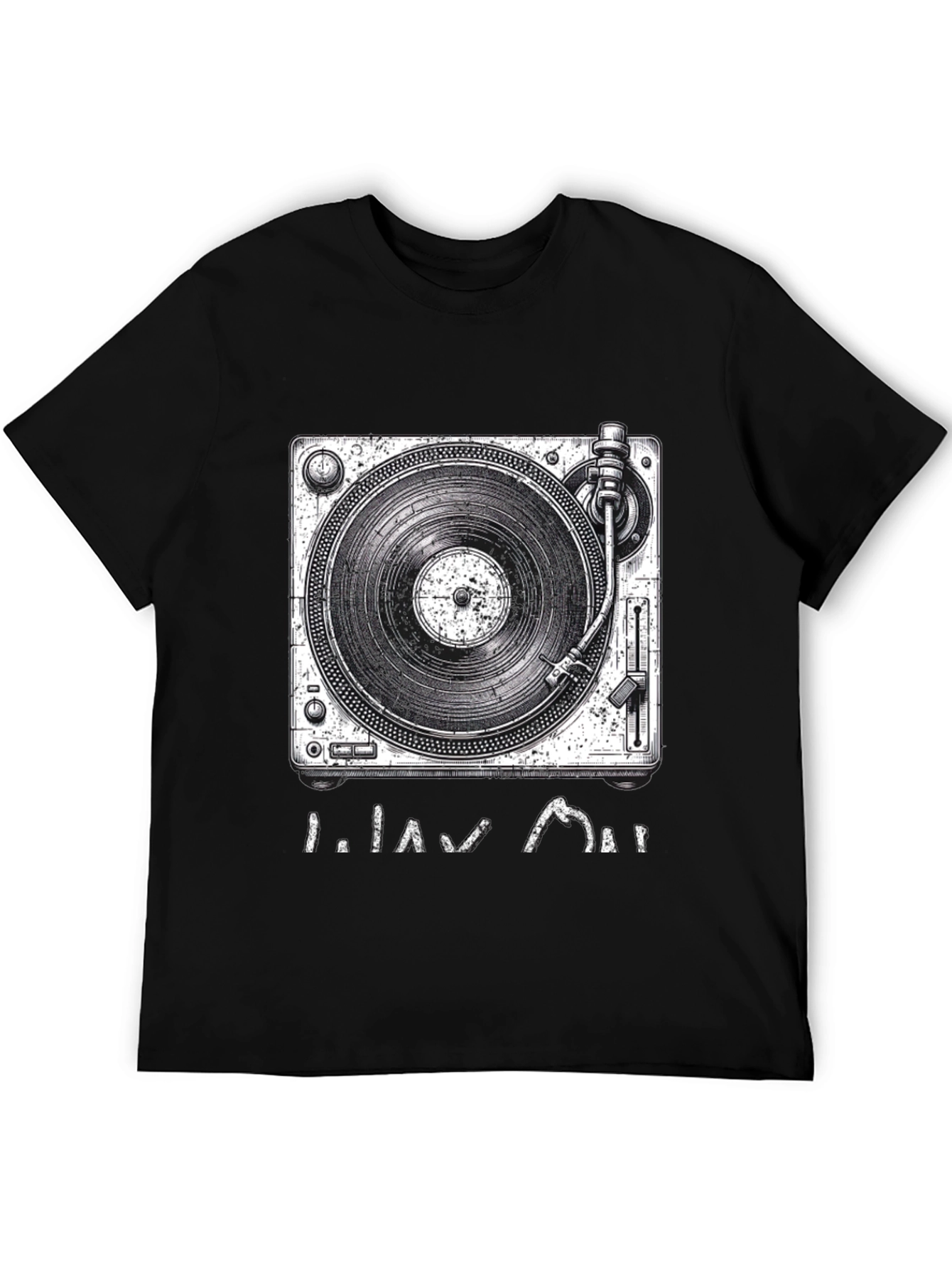 Turntable Graphic Tee - DJ Music Lover Shirt