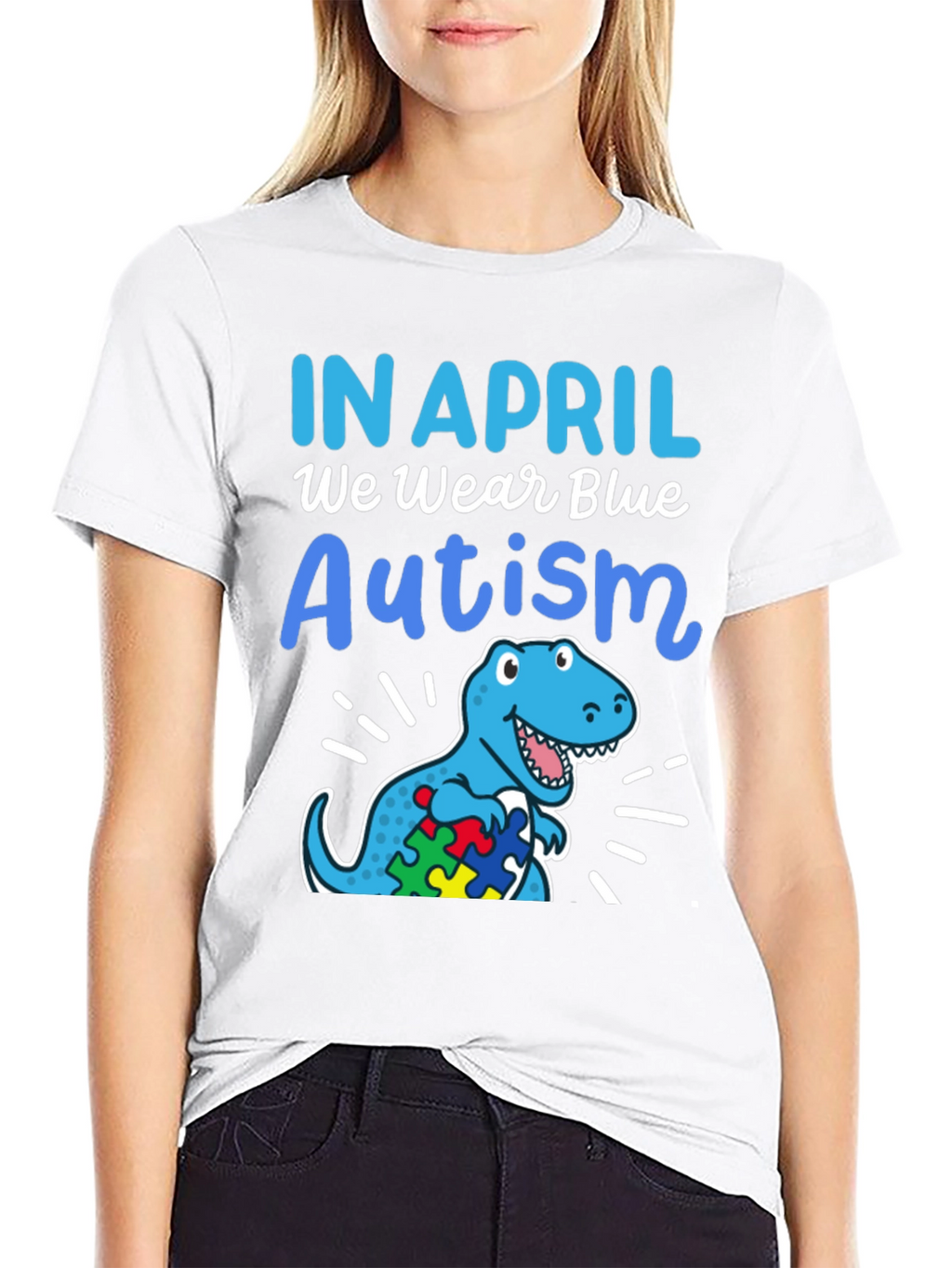 Autism Awareness Dinosaur T-Shirt