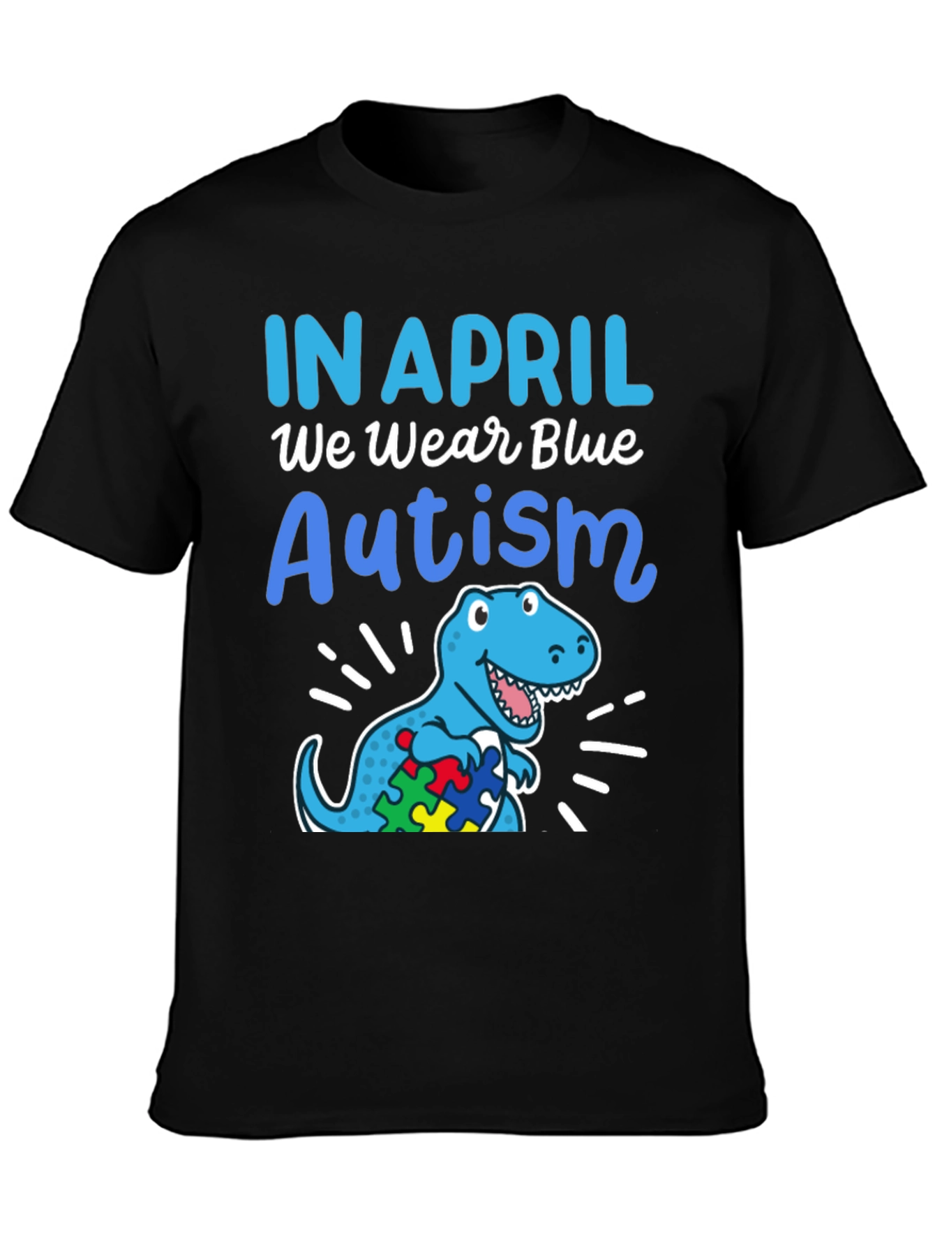 Autism Awareness Dinosaur T-Shirt