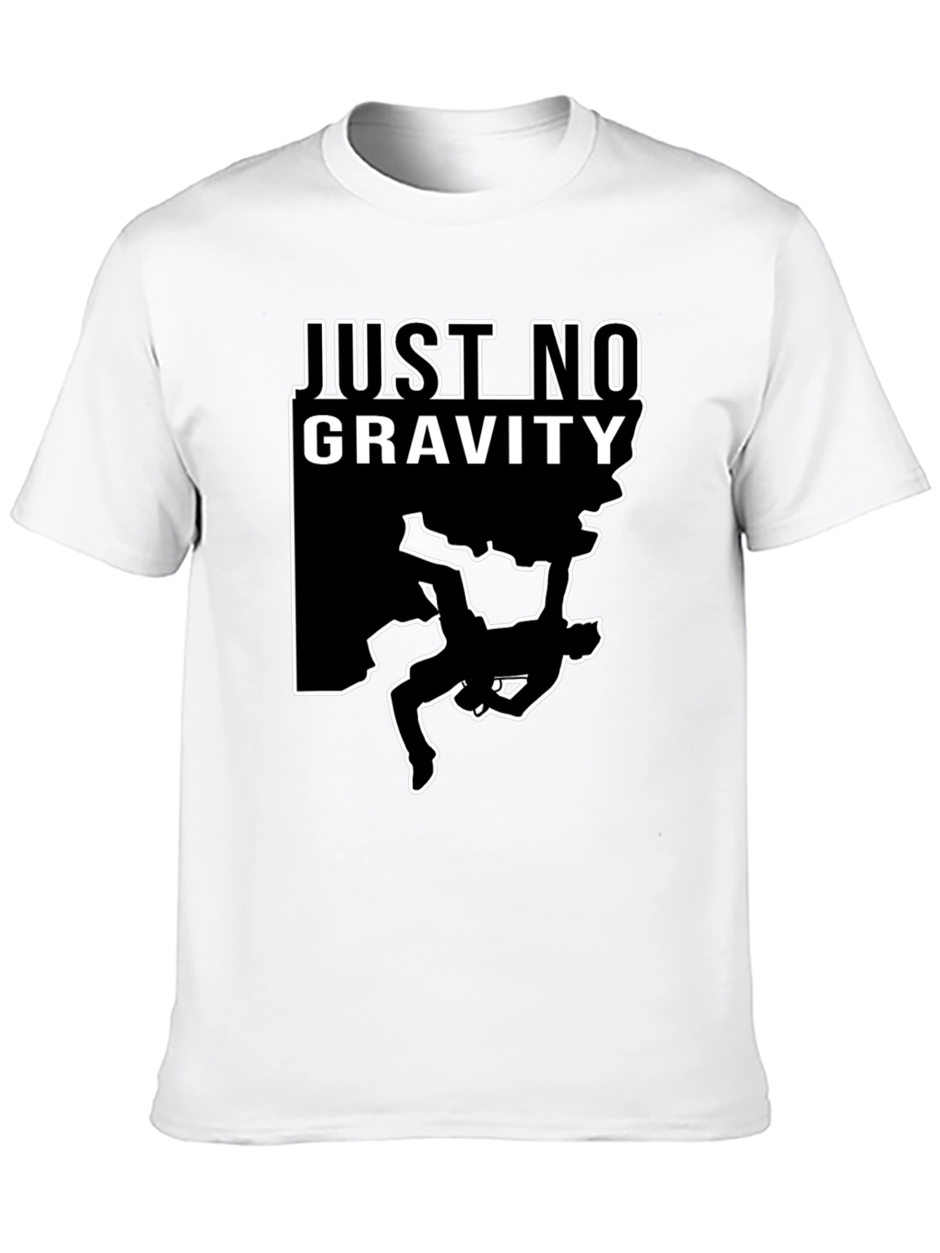 Just No Gravity T-Shirt - Rock Climbing Tee