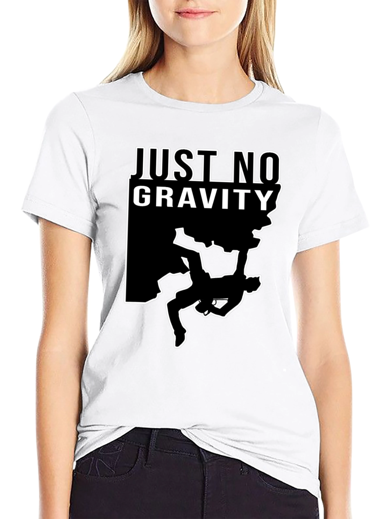 Just No Gravity T-Shirt - Rock Climbing Tee