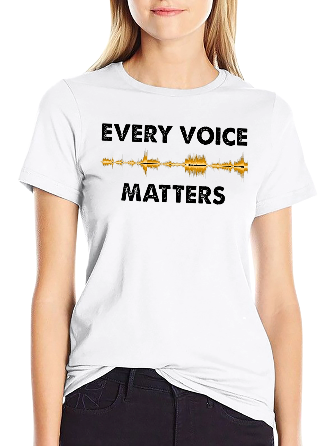 Every Voice Matters Graphic Tee - Black