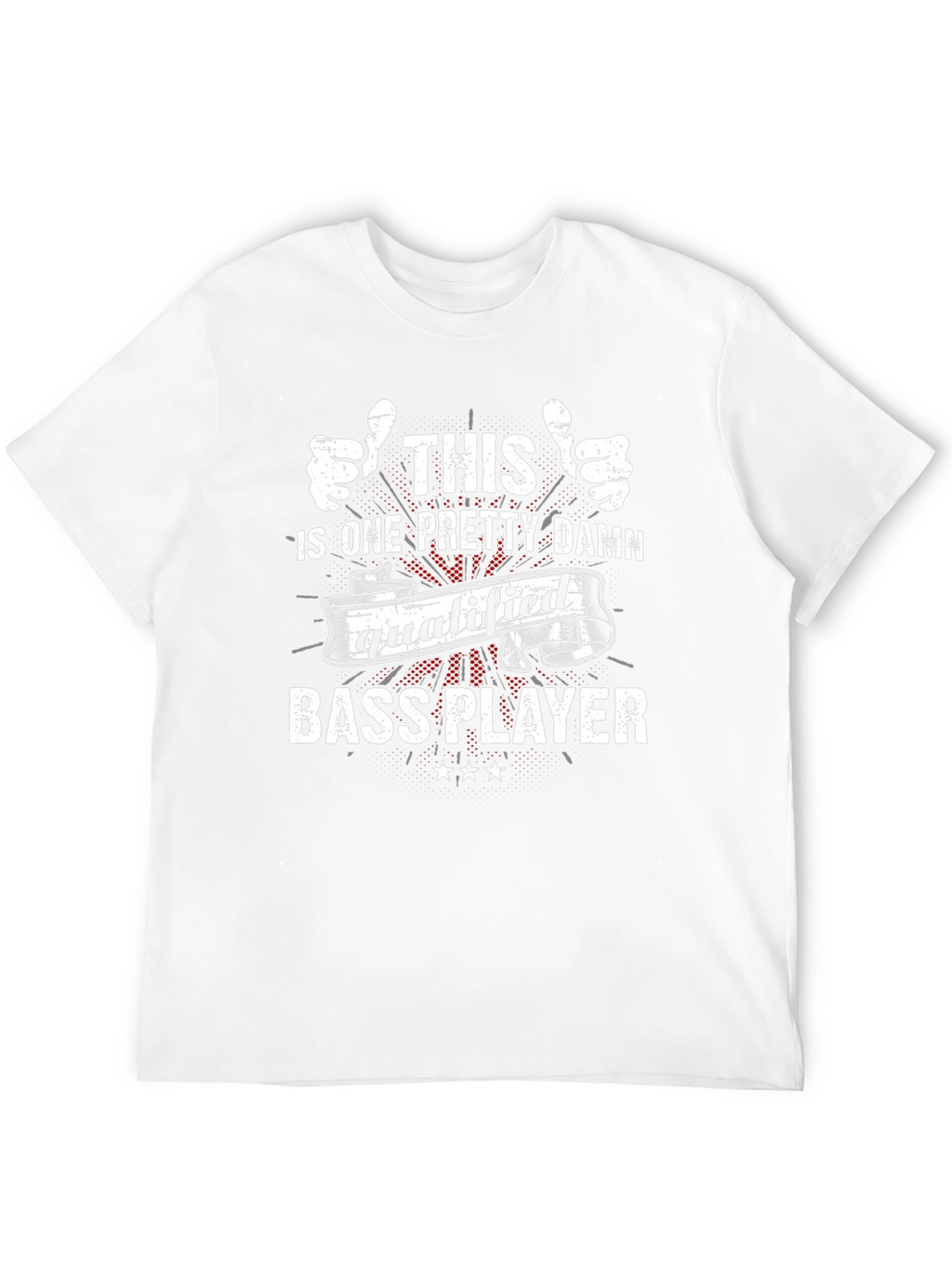 Qualified Bass Player Graphic T-Shirt - Black