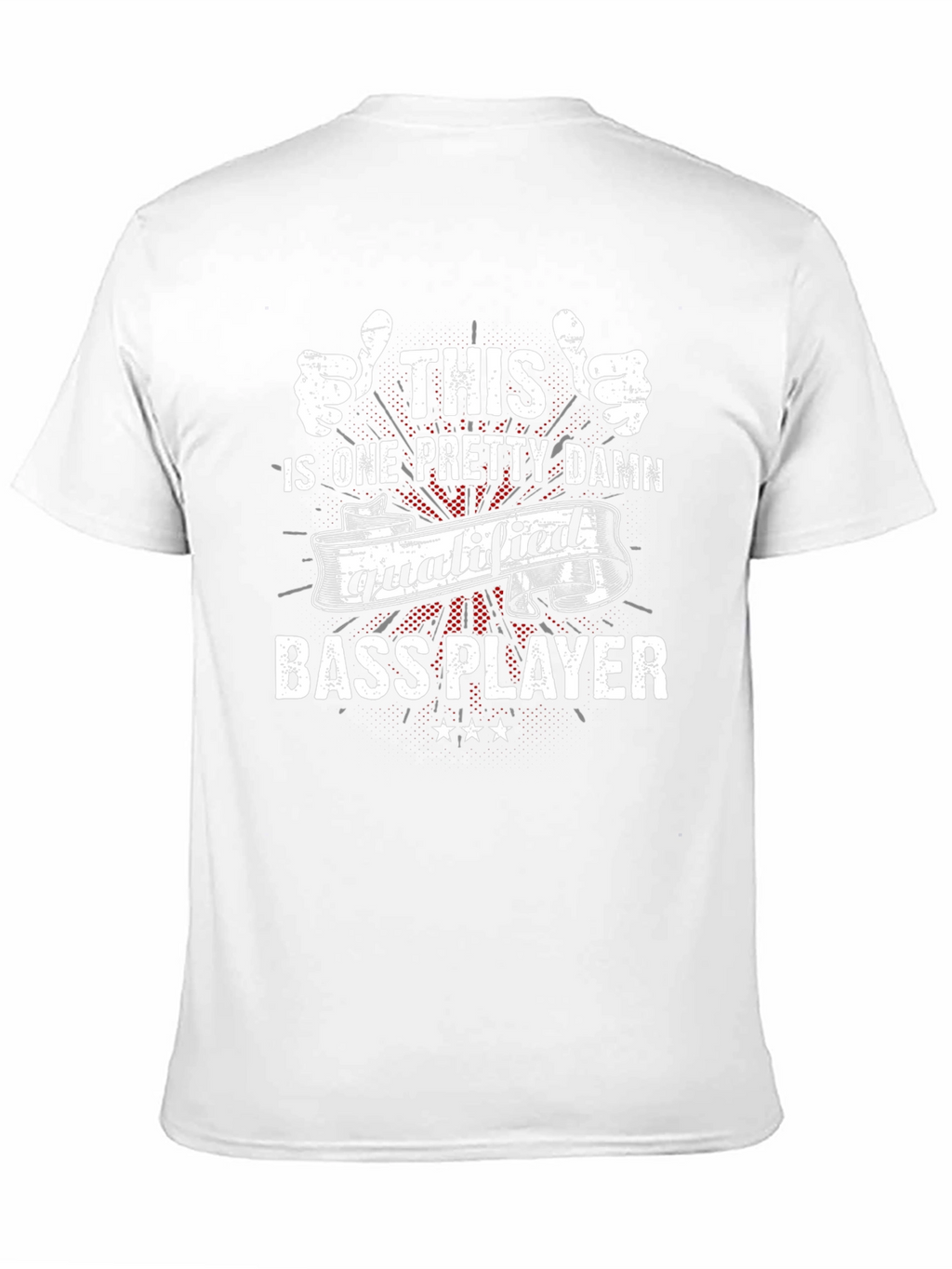 Qualified Bass Player Graphic T-Shirt - Black
