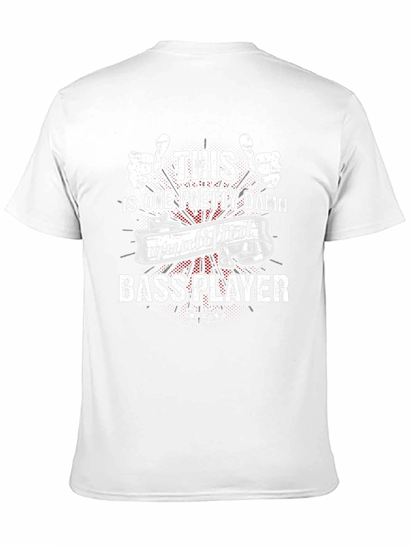 Qualified Bass Player Graphic T-Shirt - Black