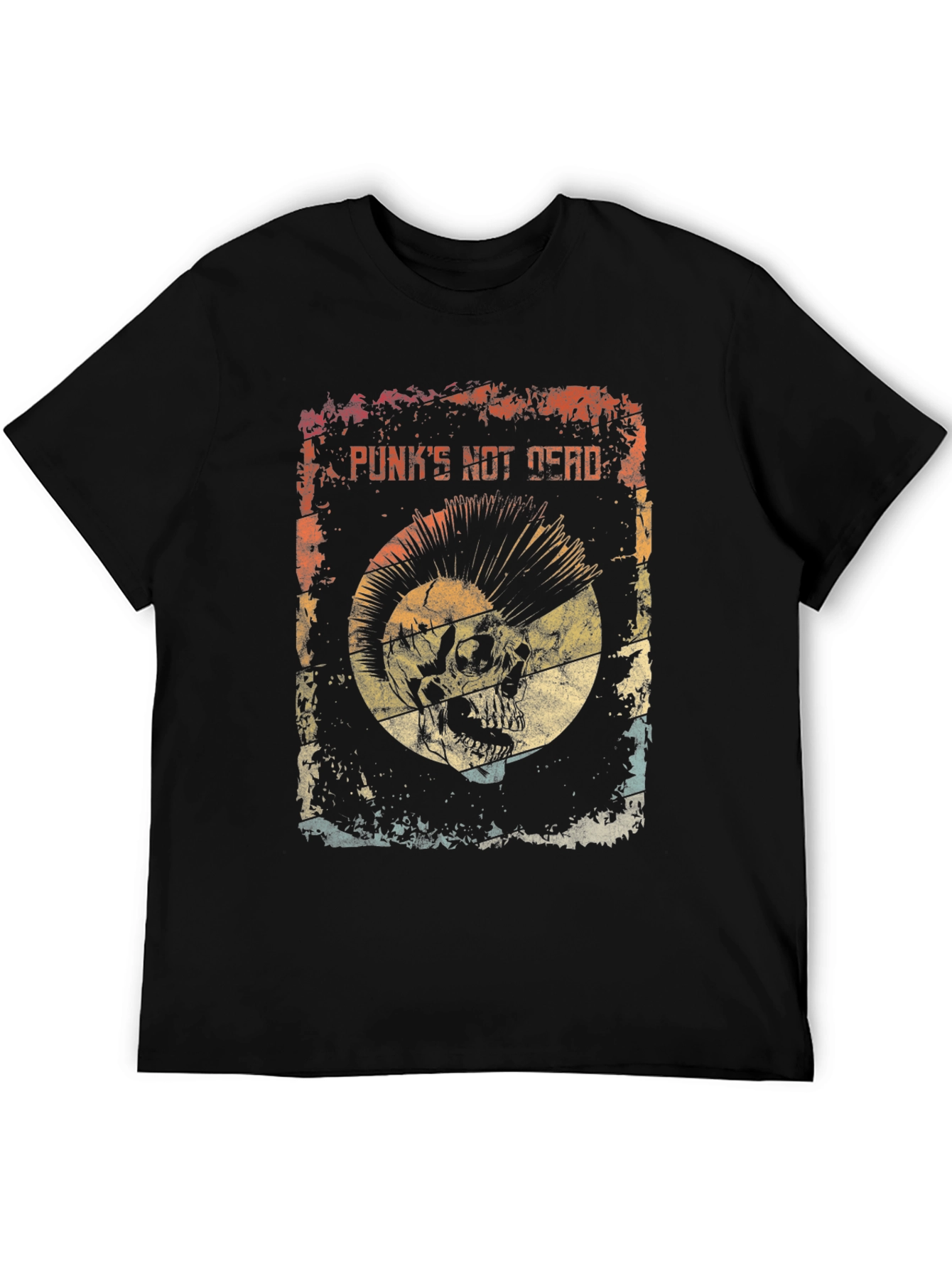 Punks Not Dead Skull Graphic Tee