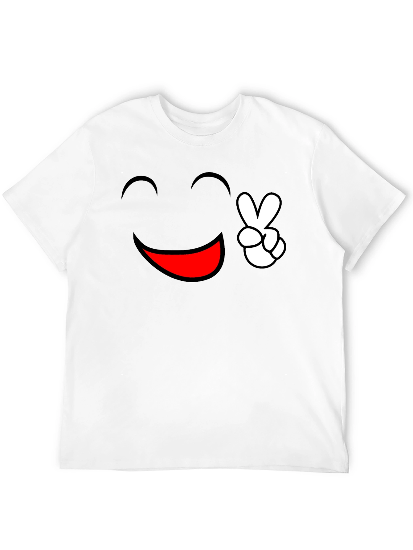 Peace and Happiness Graphic Tee - Black